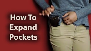 How to Make Jeans Pockets Deeper DIY Sewing Tutorial [upl. by Vinson437]