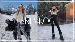 MY FIRST TIMING SKIING SKI VLOG  Kate Hutchins [upl. by Budwig]