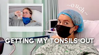 MY TONSILLECTOMY EXPERIENCE VLOG  Surgery amp Recovery [upl. by Angrist]