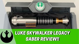 Star Wars Galaxys Edge  Luke Skywalker Legacy Lightsaber Review [upl. by Dihsar934]