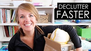 5 Tips to Declutter FASTER [upl. by Kammerer227]