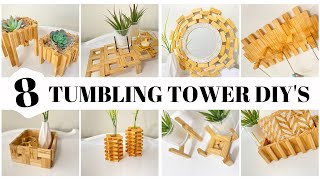 TUMBLING TOWER DIYS  JENGA BLOCK DIYS  DOLLAR TREE TUMBLING TOWER DIYS  DOLLAR TREE JENGA BLOCKS [upl. by Rede]