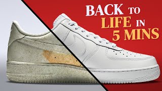 Easy Method To Restore White Sneakers How To Clean White Sneakers Properly [upl. by Anirt779]