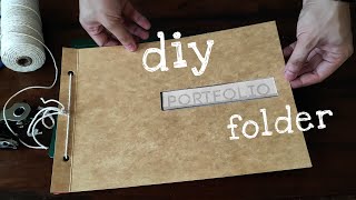 DIY PORTFOLIO FOLDER  Simple and Easy Folder Design Ideas [upl. by Orion]