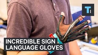 Incredible sign language gloves [upl. by Yssim]