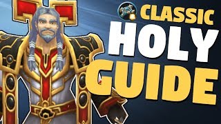 WoW Classic Holy Priest PvE Guide  Stats Talents Rotation amp Macro  World of Warcraft Vanilla [upl. by Ahsetal]