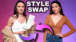 Twin Sisters Swap Outfits  Merrell Twins [upl. by Forkey]