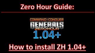 Zero Hour Guide How to Install Zero Hour 104 [upl. by Airdnax948]