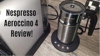 Nespresso Aeroccino 4 Milk Frother Review  Worth upgrading from the Aeroccino 3 [upl. by Vogeley]