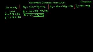 Observable Canonical From OCF  mn [upl. by Enaek]