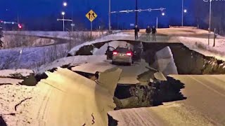 Powerful Earthquake and Aftershocks Rock Alaska [upl. by Sansen86]