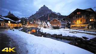 Kandersteg Winter Switzerland 4K [upl. by Michaele]