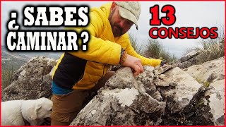 ✅ 13 CONSEJOS para CAMINAR en SENDERISMO TREKKING Y MONTAÑISMO [upl. by Jasik]