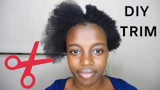 How To Trim Short 4C Natural Hair At Home [upl. by Enavi]