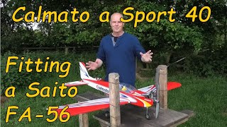 A Saito FA 56 in my Calmato Alpha Sport 40 ARF RC Aeroplane by Kyosho Models  Good Choice [upl. by Cornela195]