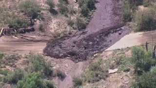 Flash floods tear across Arizona desert [upl. by Mavra]