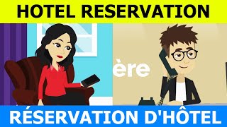 Réservation dhôtel dialogue et conversation  Book hotel conversation in French  French with Tama [upl. by Renrag269]