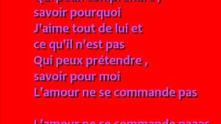 Ginie Line  Lamour ne se commande pas Paroles [upl. by Lac]