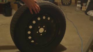 Car tire rolling and turning on concrete SOUND EFFECT [upl. by Feliza]