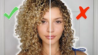 CURLY HAIR STYLING MISTAKES TO AVOID  TIPS FOR VOLUME AND DEFINITION AIRDRY [upl. by Geraud]