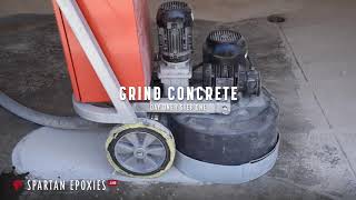 How to Prepare Concrete for Epoxy using a Diamond Grinder [upl. by Airlee]