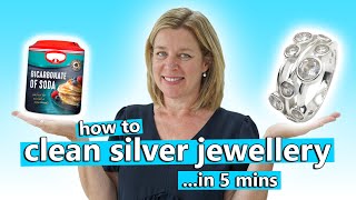 How to clean silver jewellery in just 5 minutes  quickly remove tarnish [upl. by Einnus]