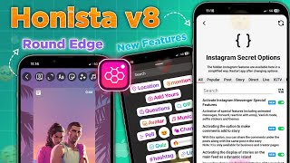 Honista v8 😍 New 30 Features amp Settings  Honista Remention Story Sound Problem  Honista Instagram [upl. by Esilrac692]