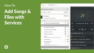 Adding Songs amp Files with Planning Center Services [upl. by Assisi]