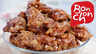 Korean Honey Butter Fried Chicken  Korean Fried Chicken Recipe  Bonchon Style [upl. by Popelka272]