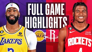 LAKERS at ROCKETS  FULL GAME HIGHLIGHTS  April 2 2023 [upl. by Kcirttap]