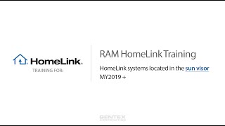 RAM Sun Visor HomeLink Training [upl. by Launam]