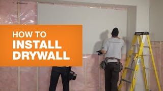 How To Install Drywall The Right Way [upl. by Aem]