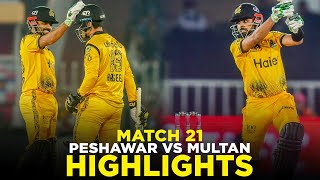 PSL 9  Full Highlights  Peshawar Zalmi vs Multan Sultans  Match 21  M2A1A [upl. by Ecirtel]