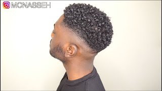 MENS NATURAL CURLY HAIR ROUTINE  KINKY TO CURLY [upl. by Afton]