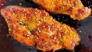 Honey Garlic Chicken Breast Recipe [upl. by Anauqahc]