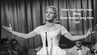 Fever Lyrics  Peggy Lee [upl. by Paget256]