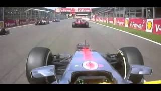 F1 2012 Belgium Spa Start Crash Onboard [upl. by Yeoj]