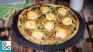 Tarte au chèvre et aux épinards  YouCook [upl. by Redlac926]