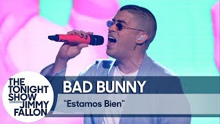 Bad Bunny Estamos Bien TV Debut [upl. by Yorke]