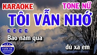 Karaoke Tôi Vẫn Nhớ Nhạc Sống Cha Cha Tone Nữ Dm [upl. by Olodort458]