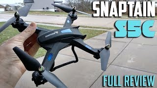 Snaptain S5C WIFI FPV Drone Review [upl. by Gaivn]