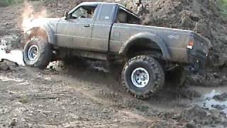 1994 Ford Ranger Muddin in the Pond [upl. by Jerrine123]