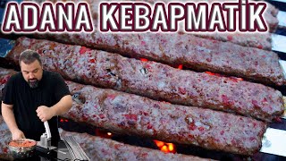 ADANA KEBAPMATİK Kebap Makinesi ile Mangalda Adana Kebabı Adana Kebap Şiş Saplama Makinesi [upl. by Delwyn]