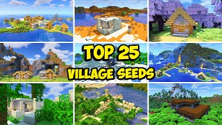 TOP 25 BEST VILLAGE SEEDS For Minecraft 121 [upl. by Imelda]