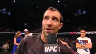 UFC 194 Luke Rockhold and Chris Weidman Octagon Interview [upl. by Eenet]