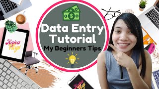 DATA ENTRY TUTORIAL  My beginners TIPS and TRICKS [upl. by Llenej]