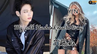 My cold husband reacts to my tiktoks jungkook FF ARMY luv BangTan READ DESCRIPTION [upl. by Onateag]