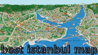 Istanbul map  best and simplest explanation about Istanbul city [upl. by Marsland]