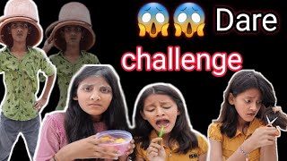 Dare Challenge with sistersaman dancer real funny video [upl. by Downes]