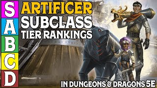 Artificer Subclass Tier Rankings in DampD 5e [upl. by Lihp]